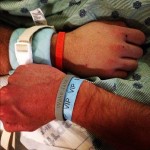 Jake and JT sporting their wristbands